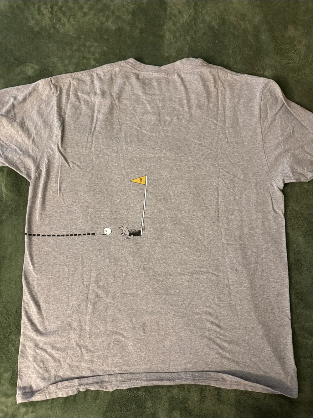 B. Kilban Authentic Crazy Shirts Gray Cat Golf Tee Hawaii - Picture 4 of 7